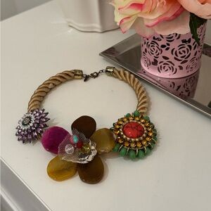 Colorful Floral Statement Necklace from Anthropologie